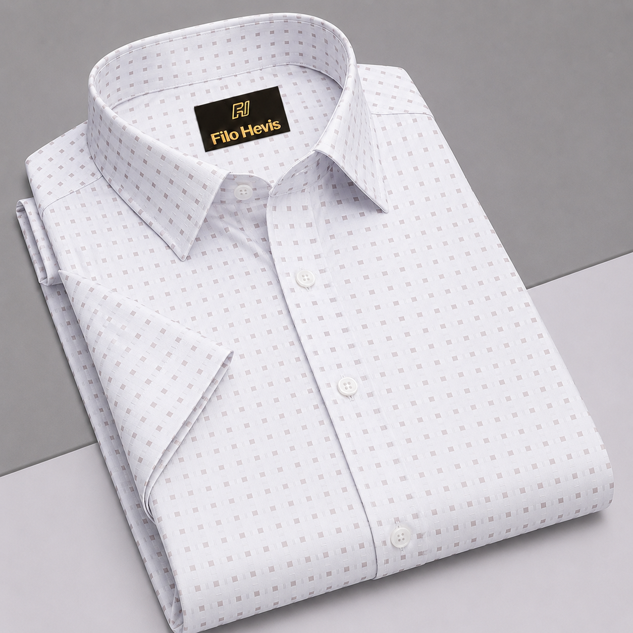 SLIM FIT NET HALF SHIRTS FOR MEN | SUMMER CASUAL SHIRTS White