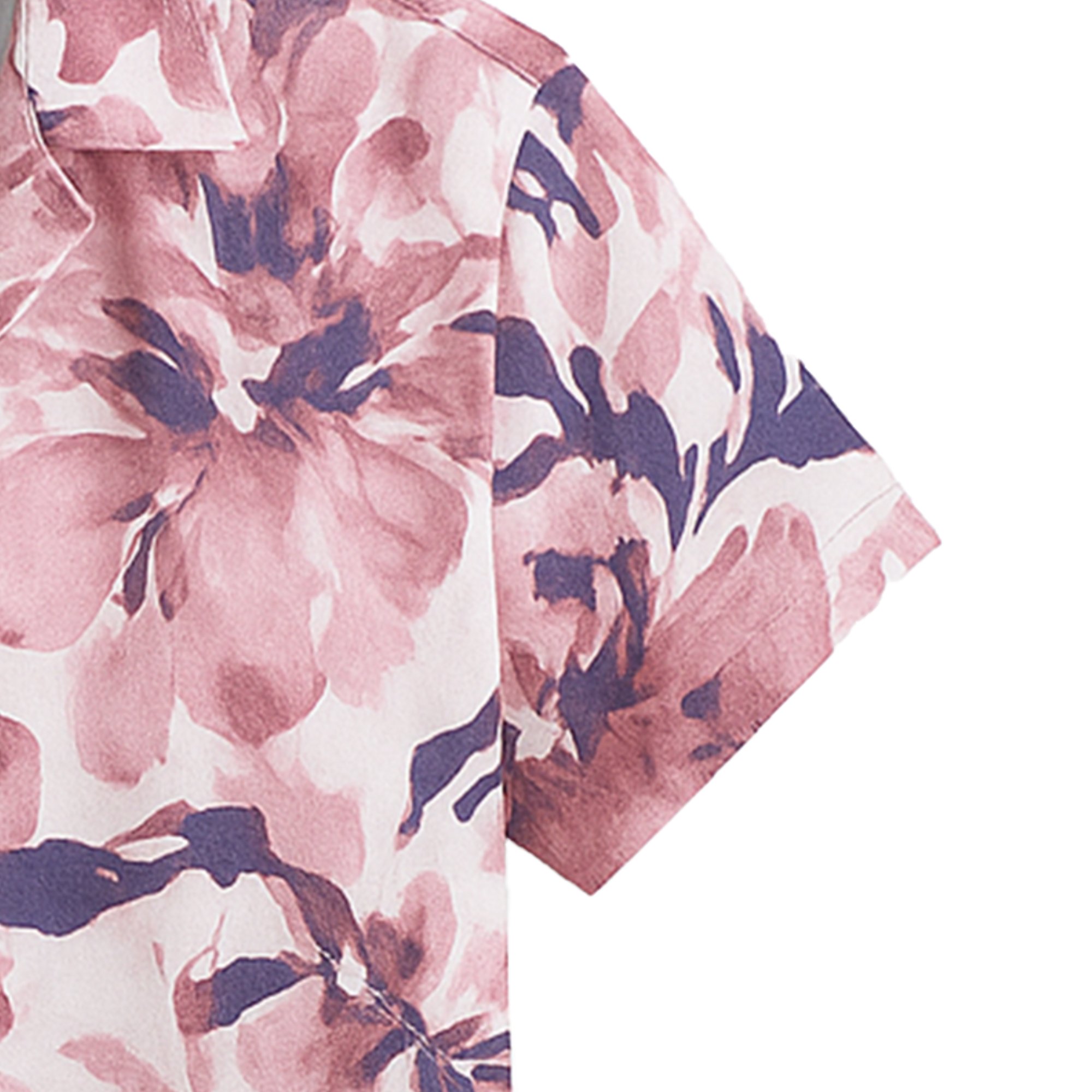 PEACH HALF CASUAL PRINTED COTTON SHIRT REGULAR FIT FOR MEN