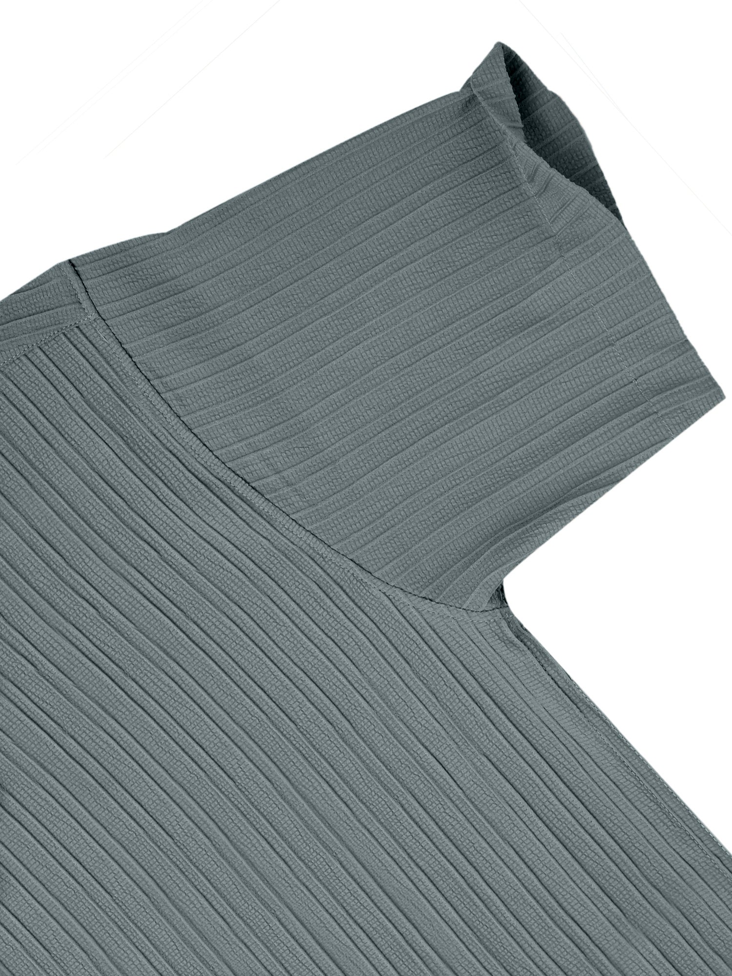 Men’s Textured Popcorn Half Sleeve Casual Shirt – Dark Grey