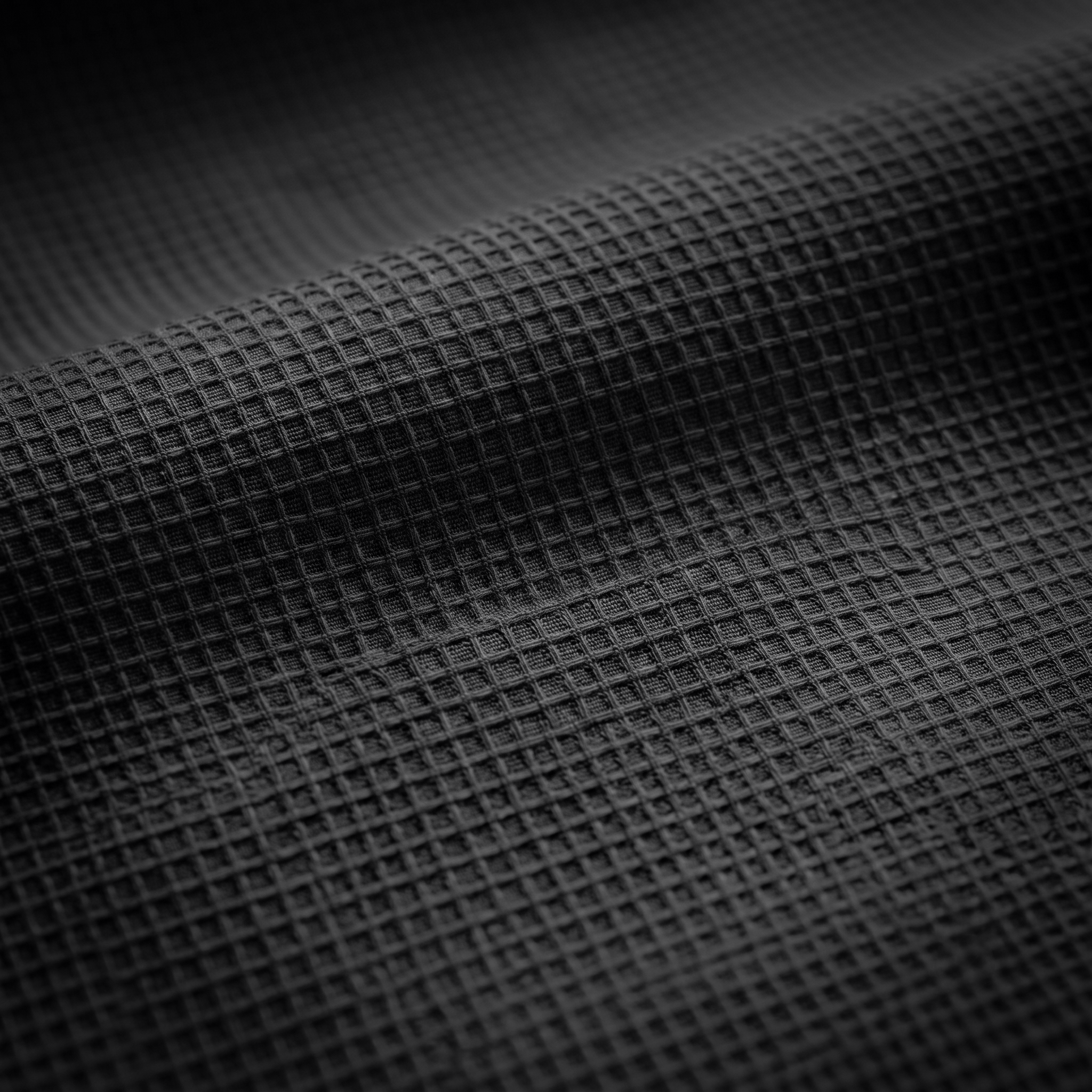 Men's Full Sleeve Self Textured Shirt | Black