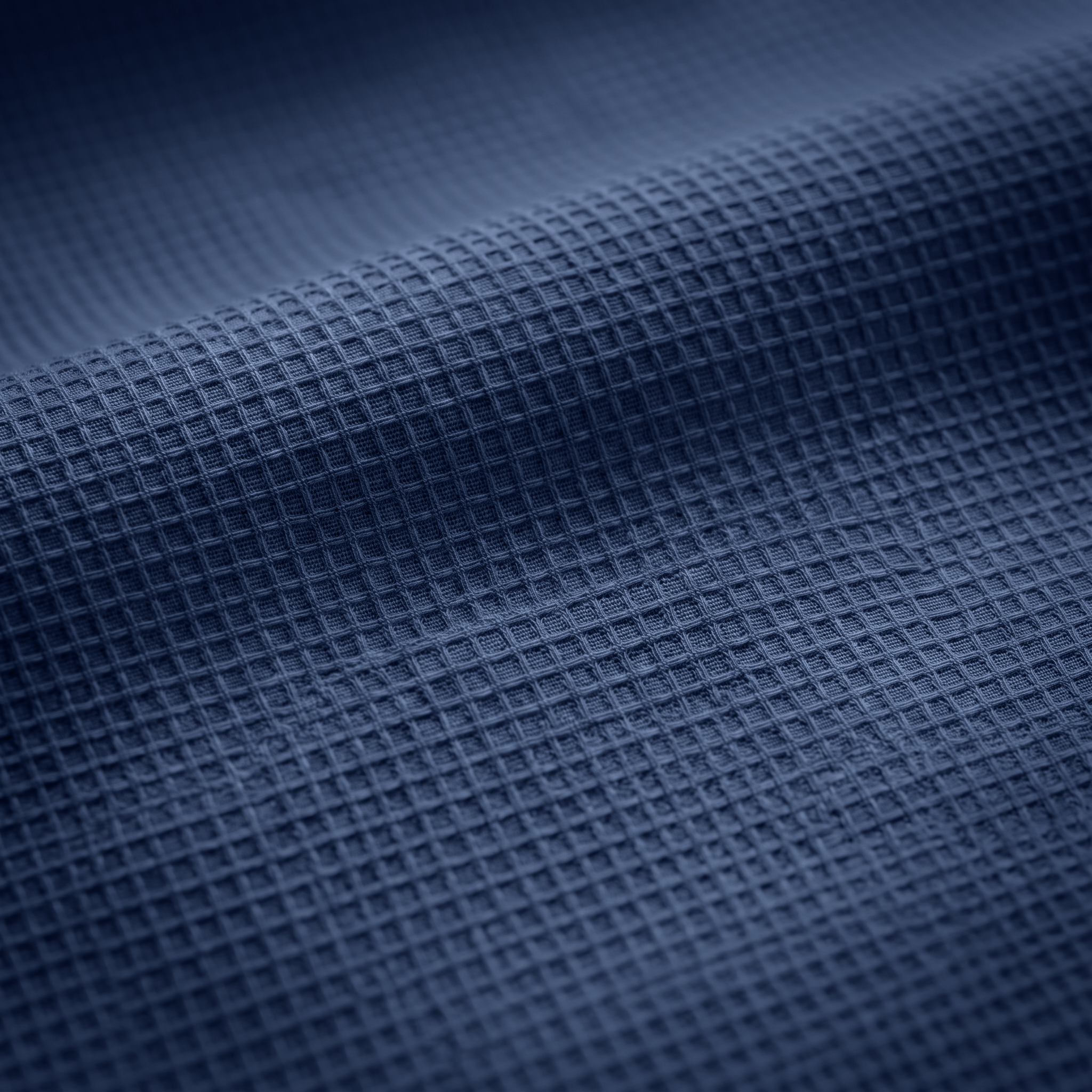 Men's Full Sleeve Self Textured Shirt | Navy Blue