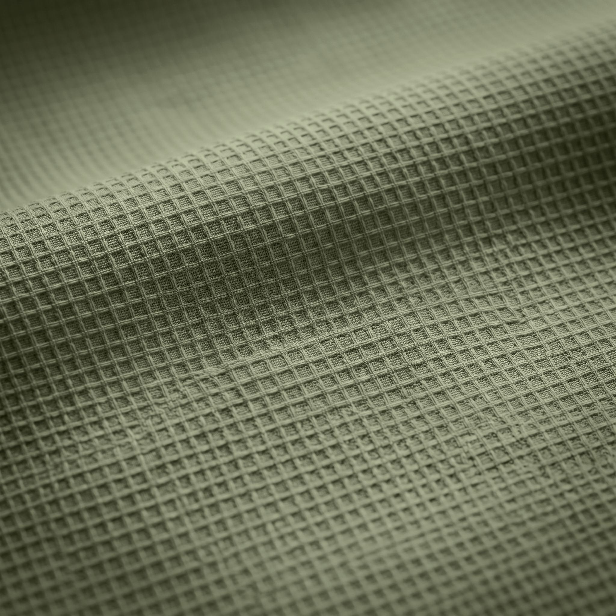 Men's Full Sleeve Self Textured Shirt | Olive-Green