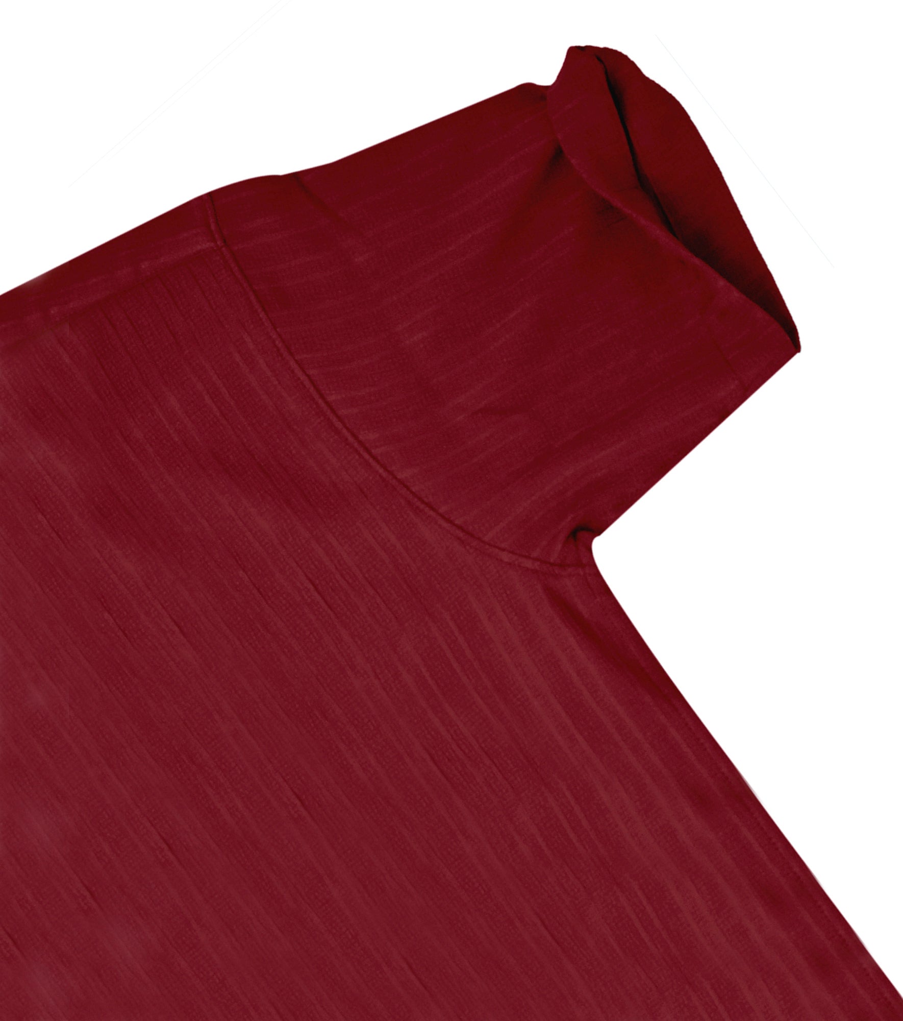 Men’s Textured Popcorn Half Sleeve Casual Shirt – Red