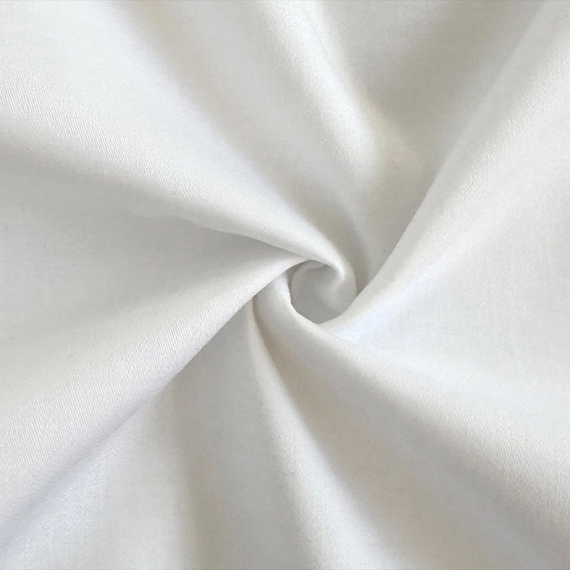 Platinum Cotton Satin Formal Shirt for Men - White (With White Button)