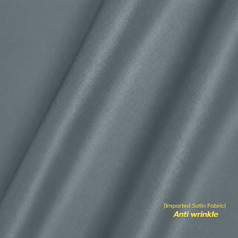 Choose options Anti Wrinkle Satin Lycra Formal Shirt (Imported Fabric)| Dark Grey