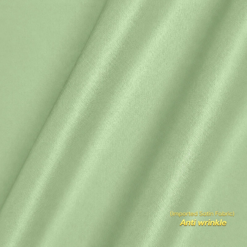Choose options Anti Wrinkle Satin Lycra Formal Shirt (Imported Fabric)| Pista Green