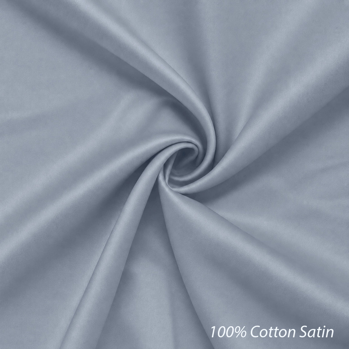 Cotton Satin Formal Shirt for Men - Regular Fit Full Sleeve | LIGHT GREY