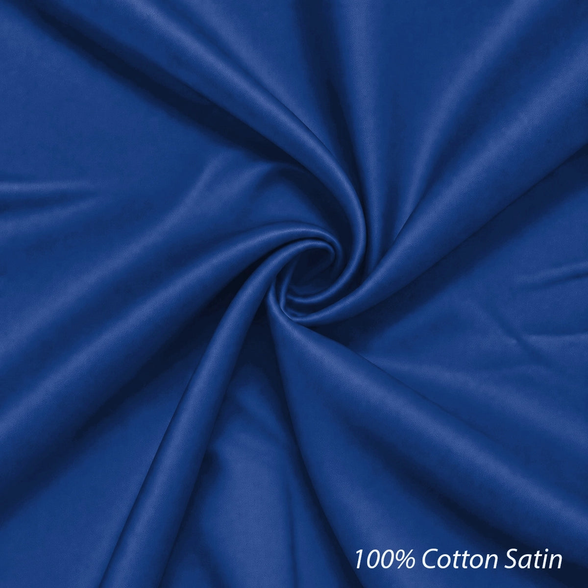 Cotton Satin Formal Shirt for Men - Regular Fit Full Sleeve | Royal Blue