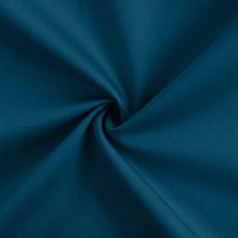 Cotton Satin Formal Shirt for Men - Regular Fit Full Sleeve | Teal Blue My Store