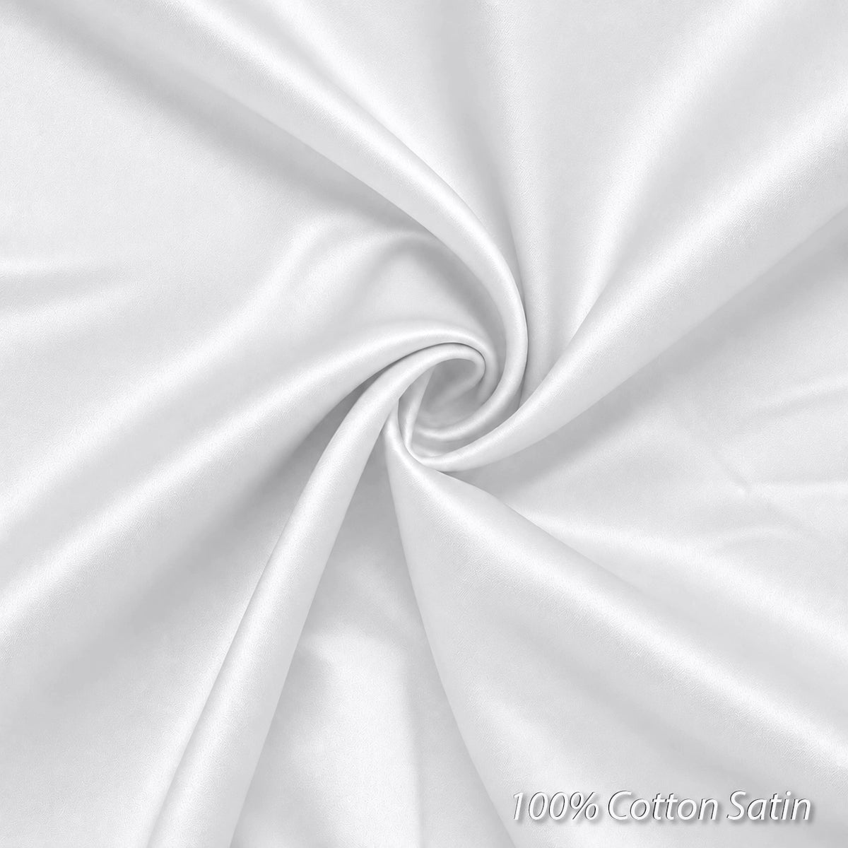 Cotton Satin Formal Shirt for Men - Regular Fit Full Sleeve | White