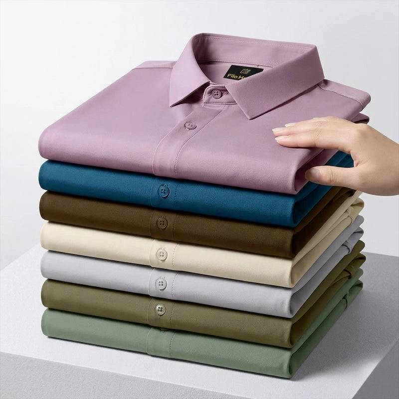 Japanese Lycra anti-wrinkle shirt | Party wear | Light Onion
