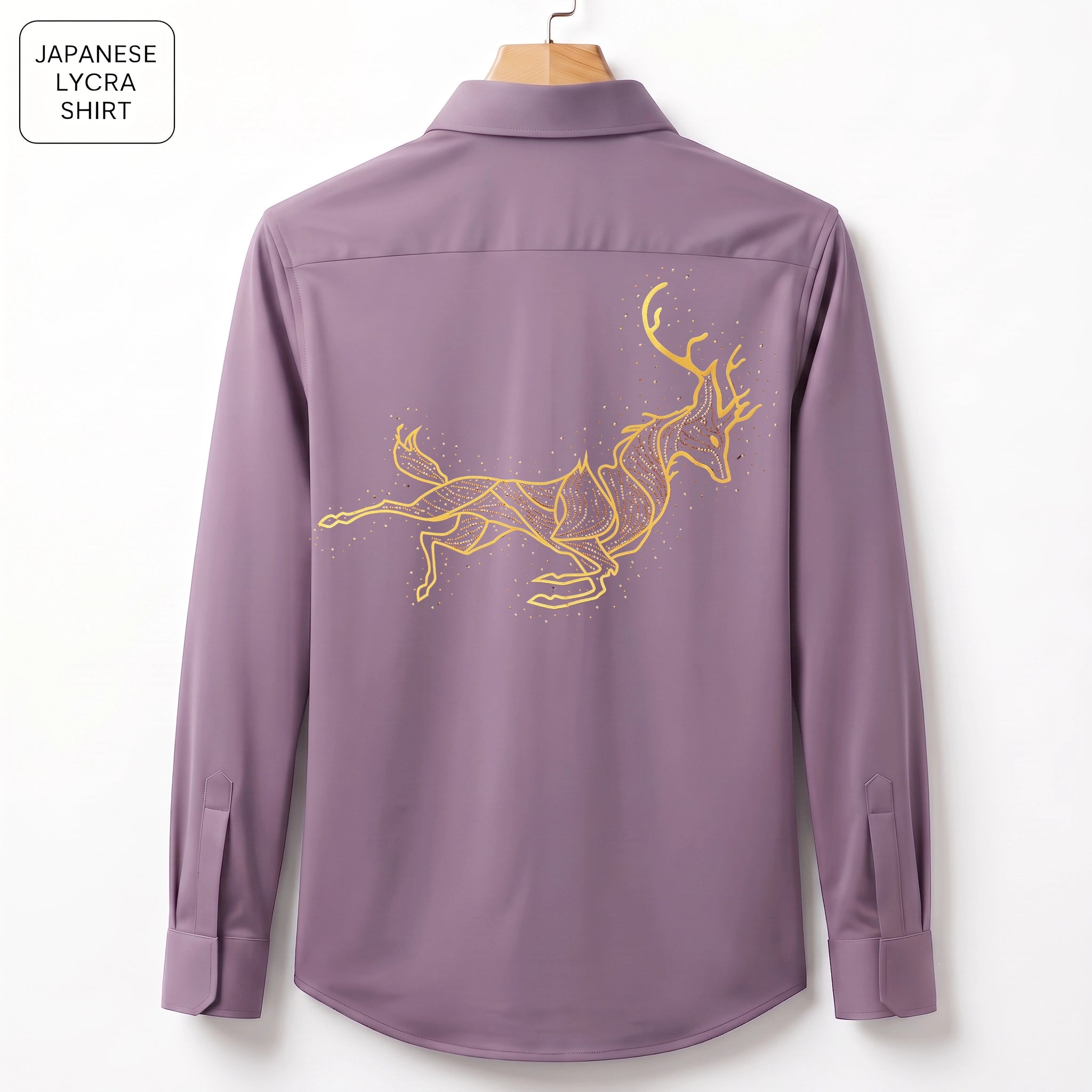 Front & Back Double Deer Embroidery Party Shirts | Club Wear | Onion