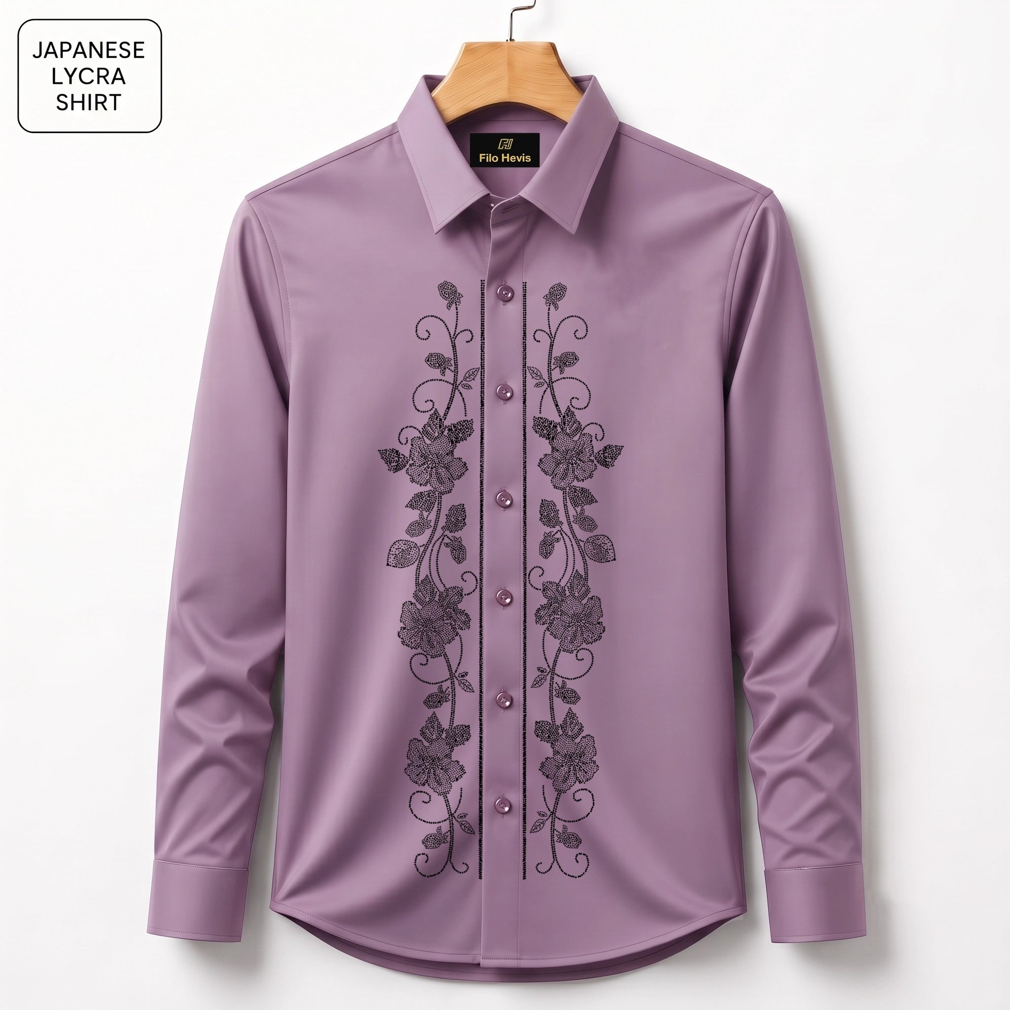 Flower Embroidery Party Shirts | Club Wear | Onion