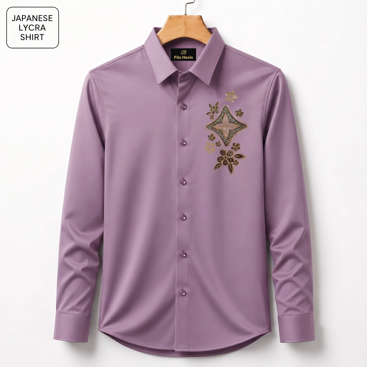 Floral Patch Embroidery Party Shirts | Club Wear | Onion