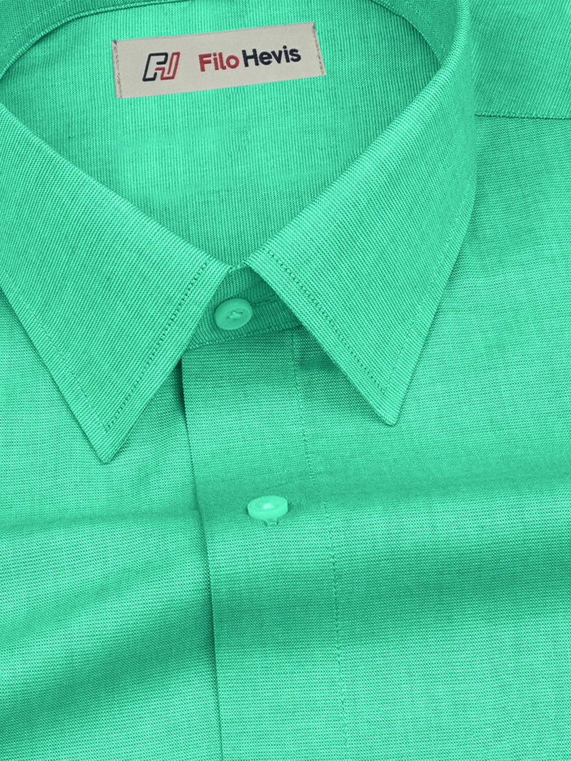 Filafil Fabric Formal Shirt for Men - Regular Fit | Green