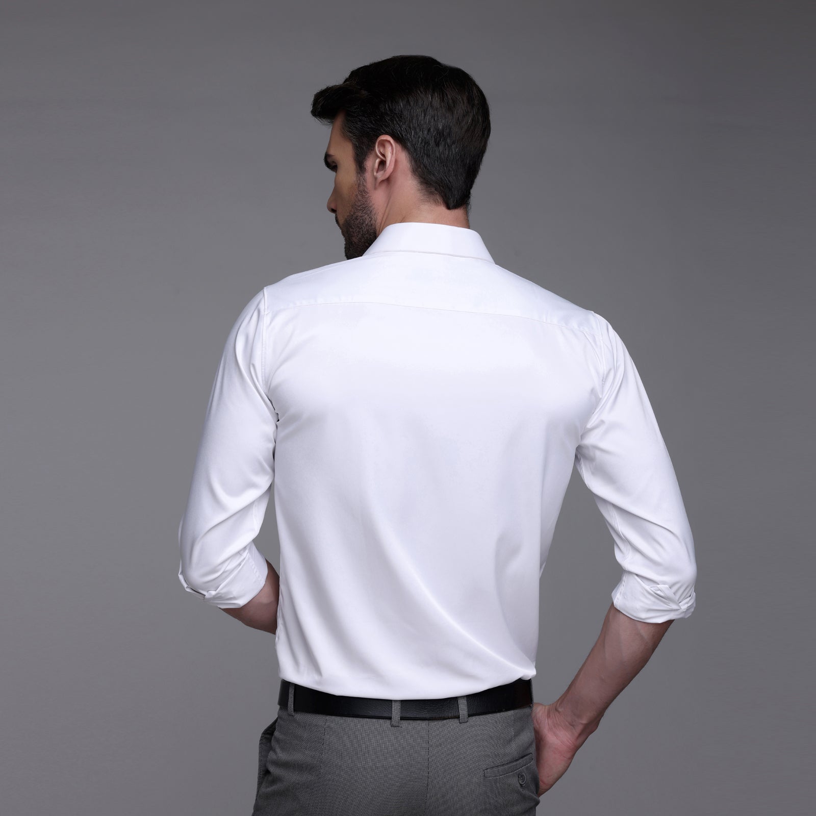 white satin shirts for men