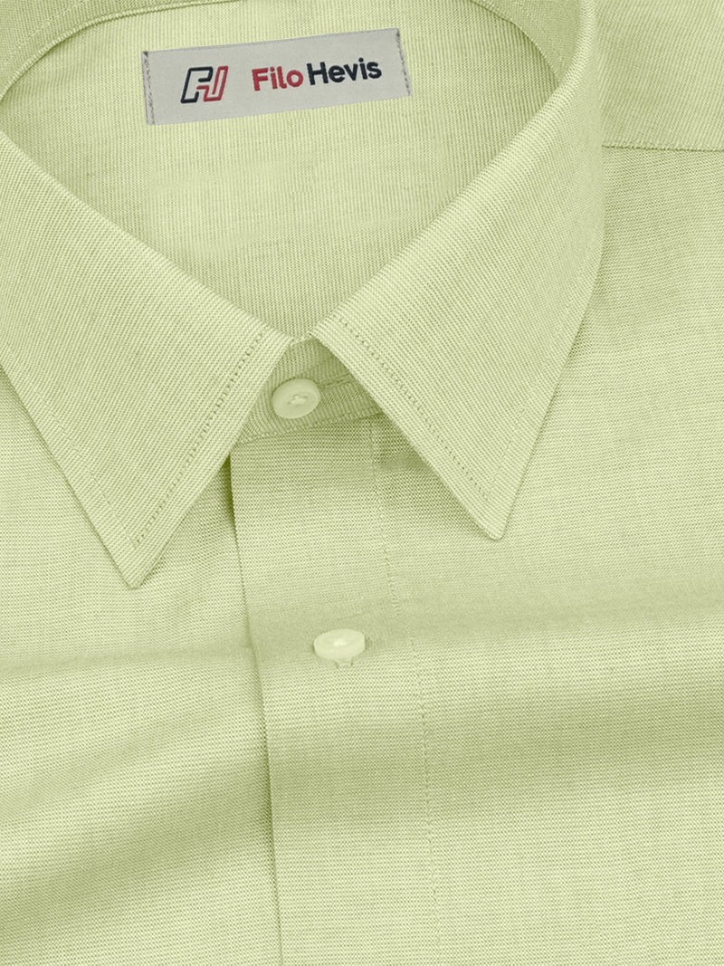 Filafil Fabric Formal Shirt for Men - Regular Fit | Light pastel green