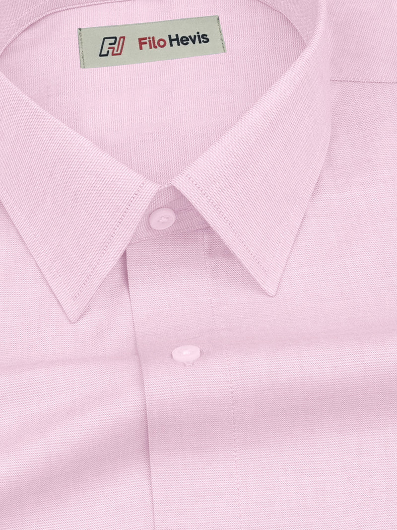 Filafil Fabric Formal Shirt for Men - Regular Fit | Light Pink