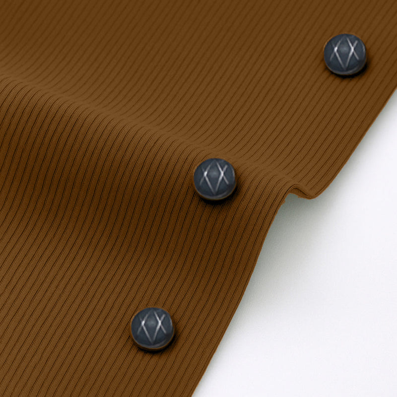 COTTON CORDUROY SHIRT FOR WINTER STYLE | 21-WALES CORDUROY | DOUBLE POCKET | Brown
