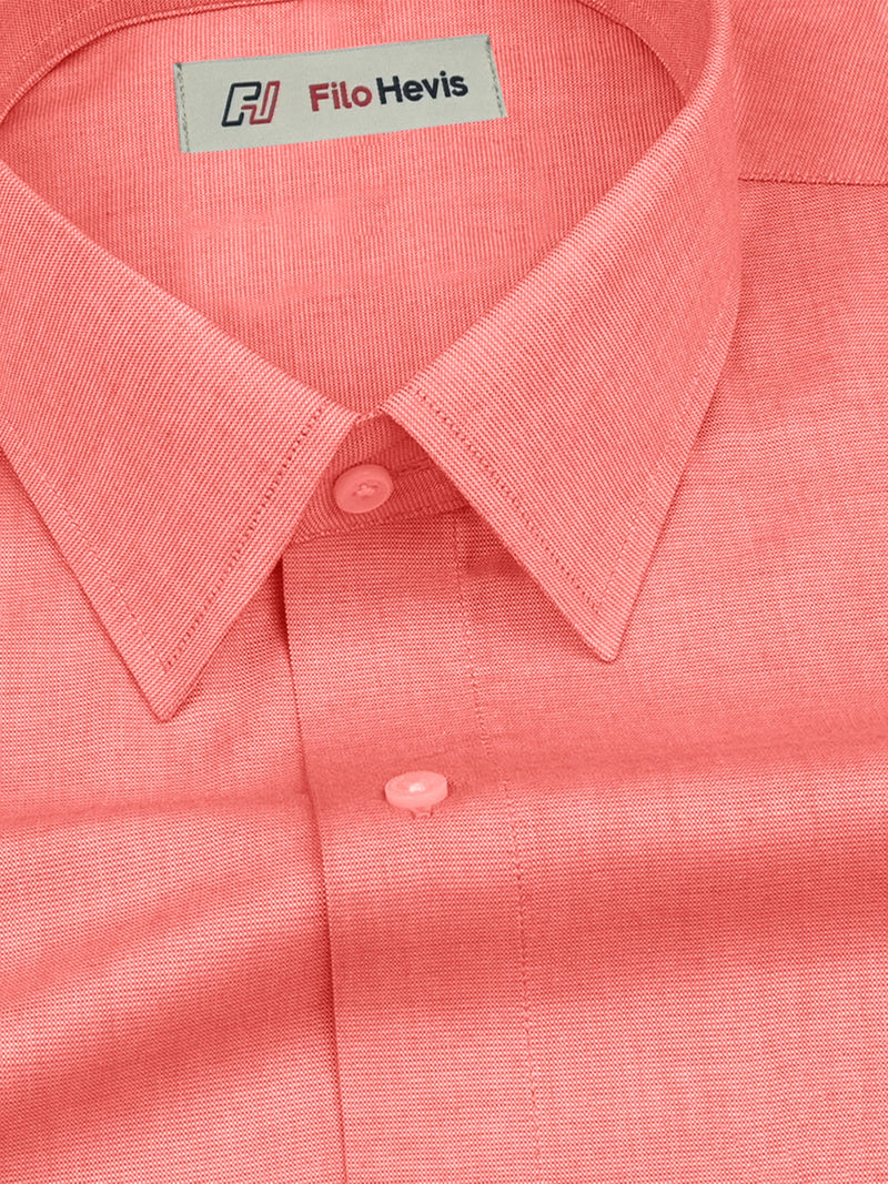 Filafil Fabric Formal Shirt for Men - Regular Fit | Peach