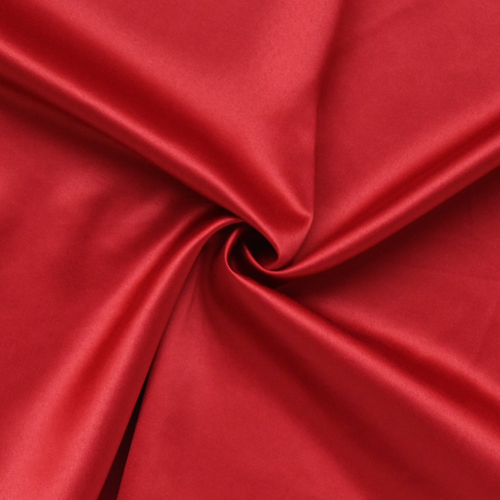 Poly Satin formal Shirt For Men-Red