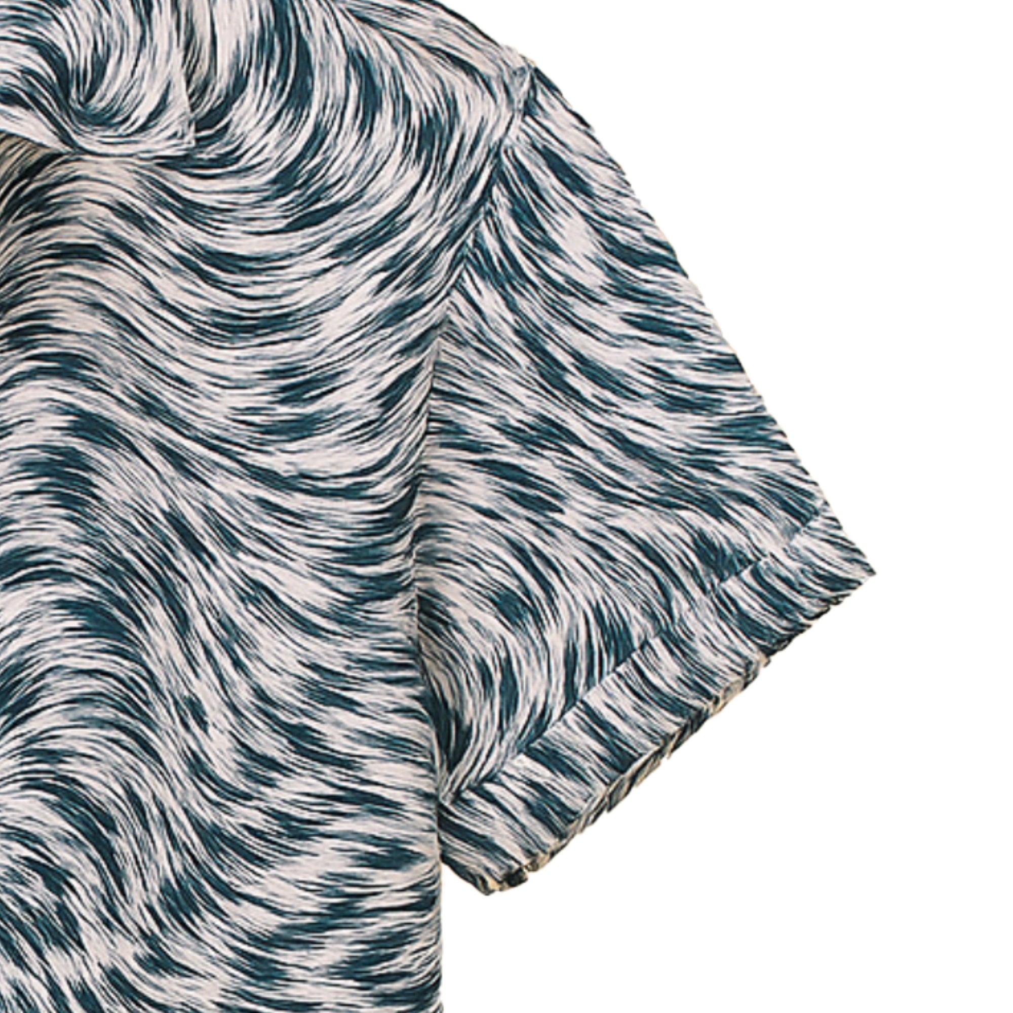 GREEN HALF CASUAL PRINTED COTTON SHIRT REGULAR FIT FOR MEN