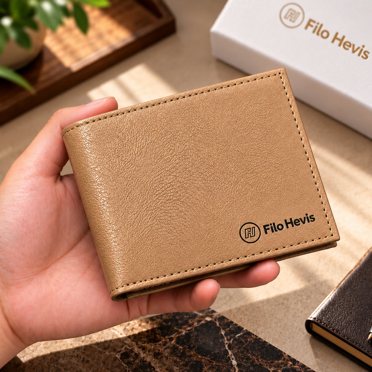 Tan Wallet for Men | Stylish Bifold Wallet with Multiple Card Slots