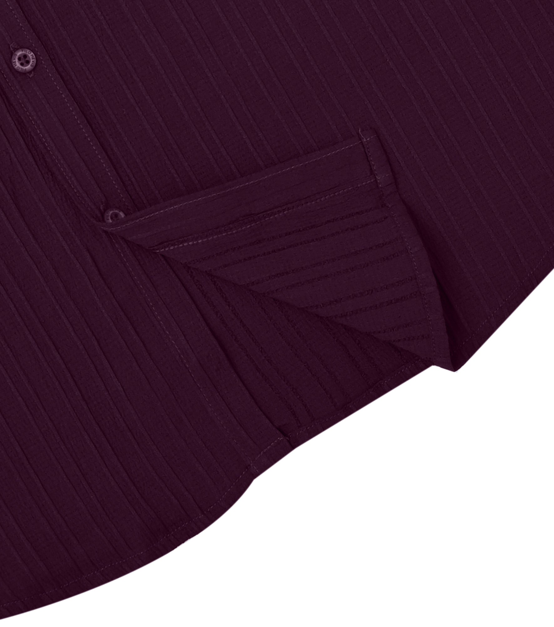 Men’s Textured Popcorn Half Sleeve Casual Shirt – Wine