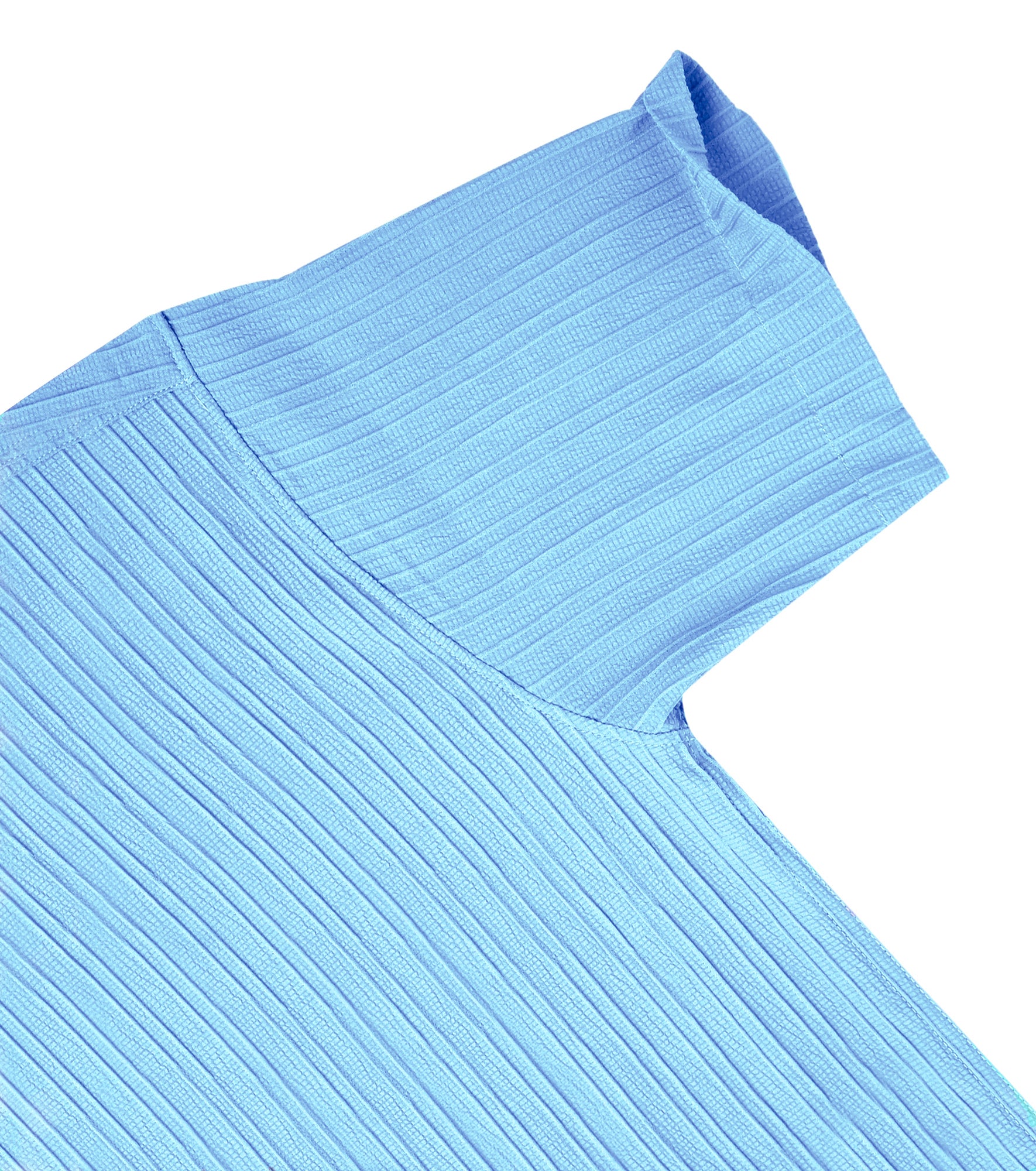 Men’s Textured Popcorn Half Sleeve Casual Shirt – Sky